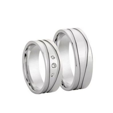 Partnerringe - Sterlingsilber Zirkonia - silber