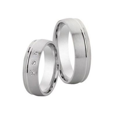 Partnerringe - Sterlingsilber Zirkonia - silber