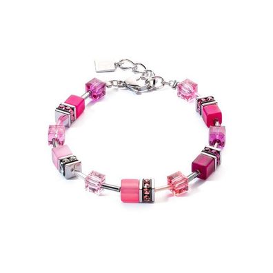 Armband - Edelstahl - GeoCube & Perle