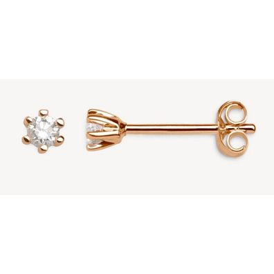 Ohrstecker - Roségold 375 - Brillanten 0,10ct