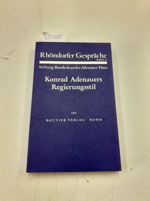 Konrad Adenauers Regierungsstil.