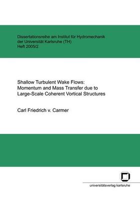 Shallow turbulent wake flows: momentum and mass transfer due to large-scale coherent