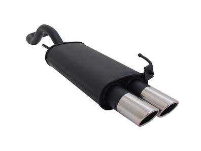 NOVUS Sportauspuff Endschalldämpfer 2x76mm SR passend für VW Polo 4 6N/6N2