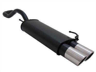 NOVUS Sportauspuff Endschalldämpfer 2x90mm SR passend für VW Polo 4 6N/6N2