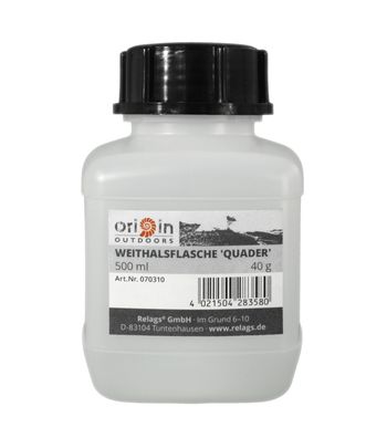 Origin Outdoors Weithalsflasche 'Quader', 500 ml, Hals Ø 50 mm