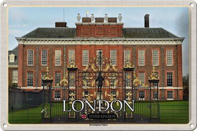 Blechschild Reise London England Kensington Palace 30x20 cm Schild tin sign