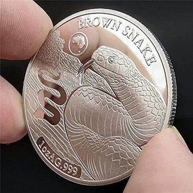 Australian Brown Snake 1 Dollar Solomon Inseln 2019 (Mün110)