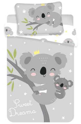 Koala mit Koalababy Sternen "Sweet Dreams" Baby Bettwäsche Bettgarnitur für Kind