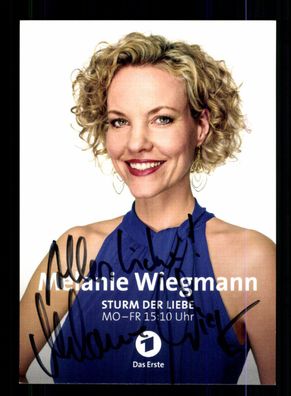 Melanie Wiegmann Sturm der Liebe Autogrammkarte Original Signiert + F 15796