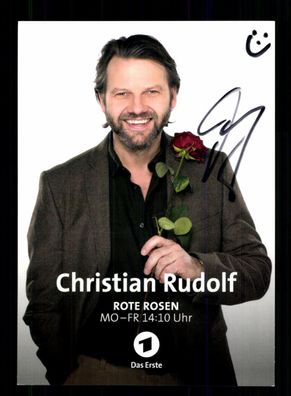 Christian Rudolf Rote Rosen Autogrammkarte Original Signiert + F 15989