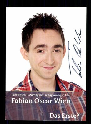 Fabian OScar Wien Rote Rosen Autogrammkarte Original Signiert + F 16122