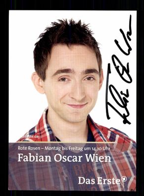 Fabian OScar Wien Rote Rosen Autogrammkarte Original Signiert + F 16123