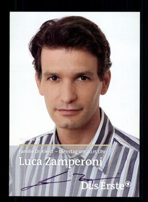 Luca Zamperoni Familie Dr. Kleist Autogrammkarte Original Signiert + F 16202