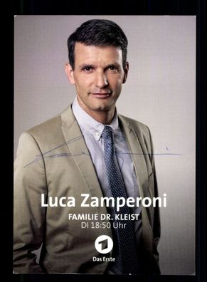 Luca Zamperoni Familie Dr. Kleist Autogrammkarte Original Signiert + F 16203