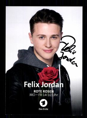 Felix Jordan Rote Rosen Autogrammkarte Original Signiert + F 16114