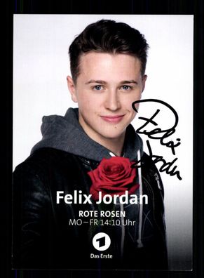 Felix Jordan Rote Rosen Autogrammkarte Original Signiert + F 16115