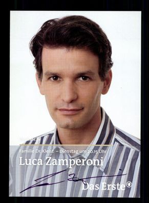 Luca Zamperoni Familie Dr. Kleist Autogrammkarte Original Signiert + F 16201