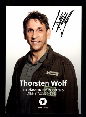 Thorsten Wolf Tierärztin Dr. Mertens Original Signiert + F 16227