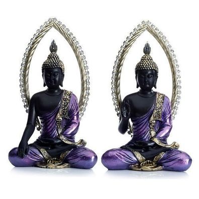 Lila und Schwarzer Thai Buddha Meditation