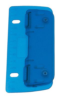 WEDO Taschenlocher abheften von 8cm Lochung 2 Fach 12 cm Skala Blau