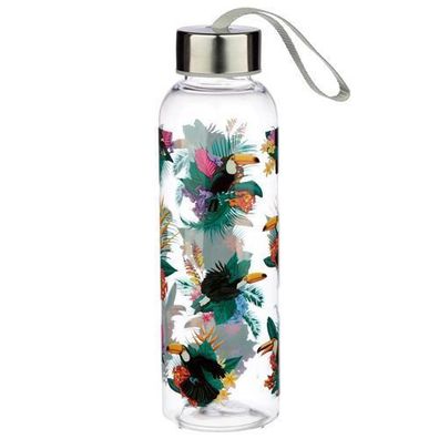 Toucan Party Tukan Wasserflasche mit metallischem Deckel 500ml