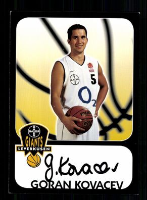 Goran Kovacev Giants Leverkusen Basketball Original Signiert + A 228227
