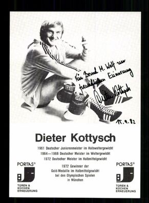 Dieter Kottysch Autogrammkarte Original Signiert Boxen + A 228466