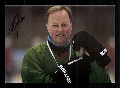Bernie Johnston EV Landshut 1993-94 Autogrammkarte Eishockey Original + A 228442