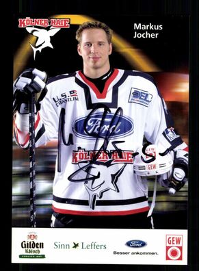 Markus Jocher Kölner EC Autogrammkarte Eishockey Original Signiert + A 228417