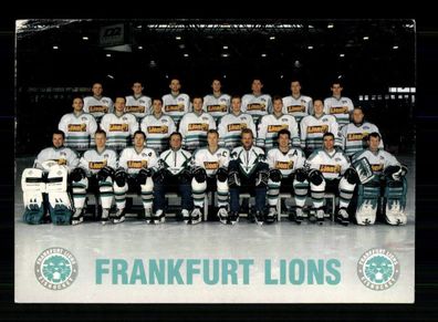 Original Mannschaftskarte Frankfurt Lions ohne Unterschrift Eishockey + A 228458