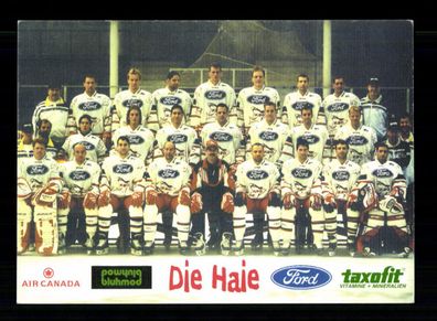 Original Mannschaftskarte Kölner EC 1997-98 ohne Unterschrift + A 228436
