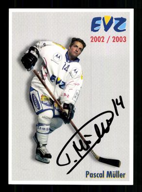 Pascal Müller EVZ 2002-03 Original Signiert Eishockey + A 228454