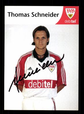 Thomas Schneider Autogrammkarte VFB Stuttgart 1999-00 Original Signiert + A 228820