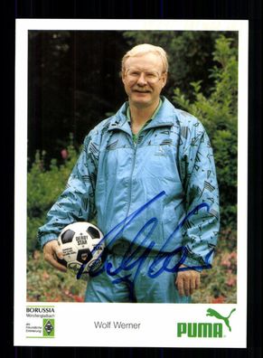Wolf Werner Autogrammkarte Borussia Mönchengaldbach 1988-89 + A 227762