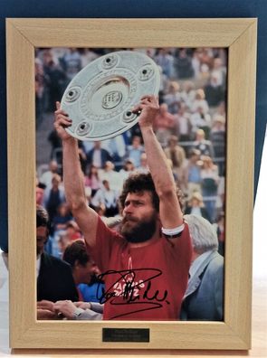 Paul Breitner Bayern München 5x Deutscher Meister 1972-1981 Original Signiert