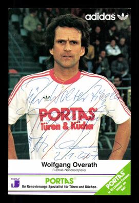 Wolfgang Overath Portas Werbekarte DFB Weltmeister 1974 Original Sign+ G 38810