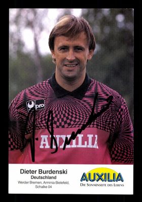 Dieter Burdenski Auxilia Werbekarte Werder Bremen Original Signiert + G 38811