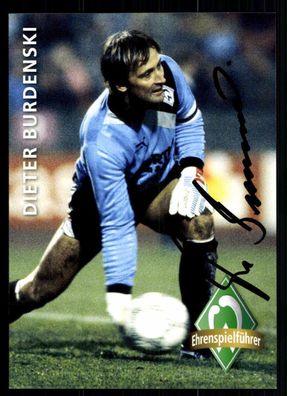 Dieter Burdenski Autogrammkarte Werder Bremen 1985-86 Original + A 100732
