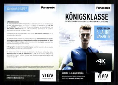 Marco Reus Panasonic Werbekarte Borussia Dortmund Original Signiert + A 227756