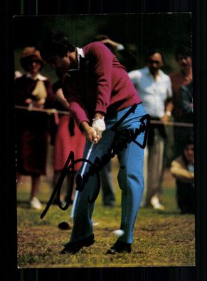 Unbekannt Autogrammkarte Original Signiert Golf + A 228123