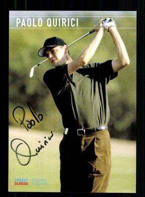 Paolo Quirici Autogrammkarte Original Signiert Golf + A 228122