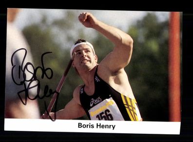 Boris Henry Autogrammkarte Original Signiert Leichtathletik + A 228342