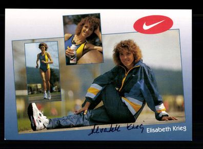 Elisabeth Krieg Autogrammkarte Original Signiert Leichtathletik + A 228350