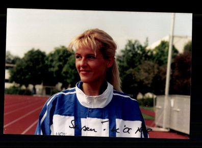 Susen Tiedtke Leichtathletik Foto Original Signiert + A 228303