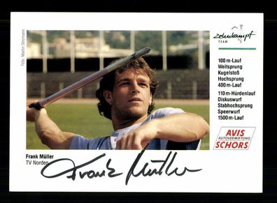 Frank Müller Autogrammkarte Original Signiert Leichtathletik + A 228348