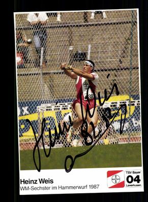 Heinz Weis Autogrammkarte Original Signiert Leichtathletik + A 228367