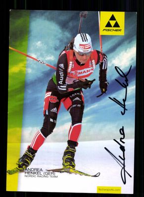 Andrea Henkel Autogrammkarte Original Signiert Biathlon + A 228145