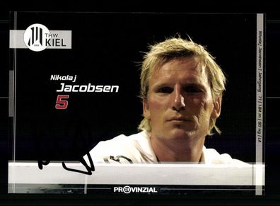 Nikolaj Jacobsen THW Kiel Handball Autogrammkarte Original Signiert + A 228790