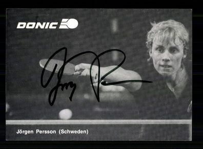 Jörgen Persson Autogrammkarte Tischtennis Original Signiert + A 228241
