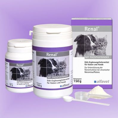 Alfavet Renal® Combi 150g Ergänzungsfuttermittel für Hunde und Katzen